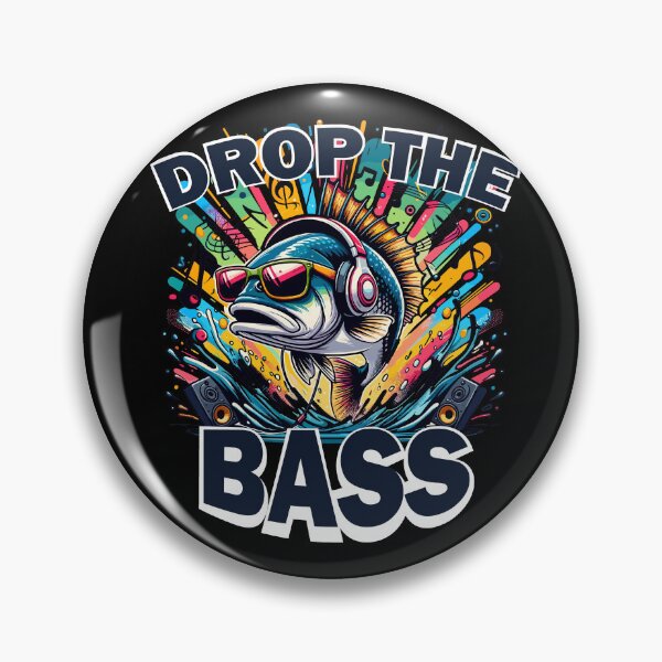 Item preview, Drop The Bass Funny Fish Pun designed and sold by SubtleSplit.