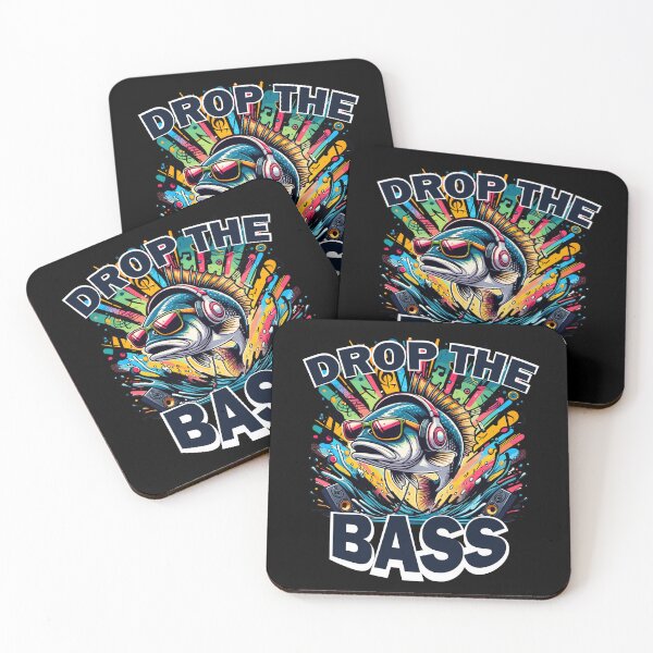 Item preview, Drop The Bass Funny Fish Pun designed and sold by SubtleSplit.