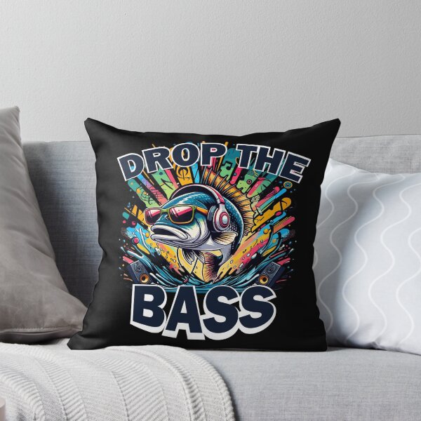Item preview, Drop The Bass Funny Fish Pun designed and sold by SubtleSplit.