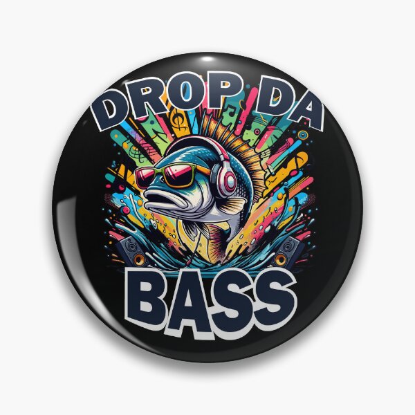 Item preview, Drop Da Bass Funny Fish Pun designed and sold by SubtleSplit.