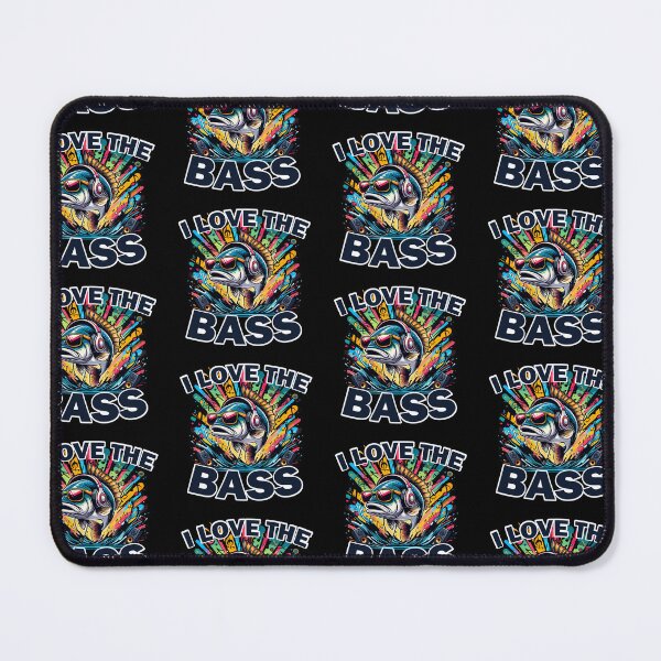 Item preview, I Love The Bass Funny Fish Pun designed and sold by SubtleSplit.