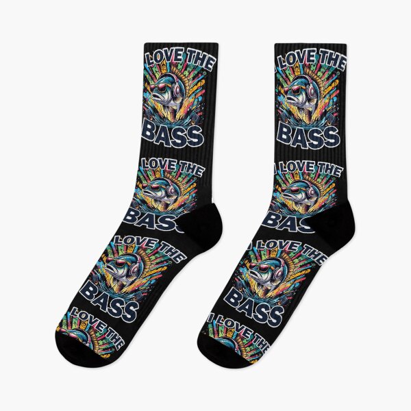 Item preview, I Love The Bass Funny Fish Pun designed and sold by SubtleSplit.