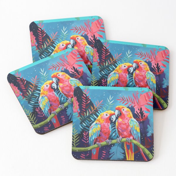 Item preview, Tropical Exotic Parrots designed and sold by oioioi-studio.
