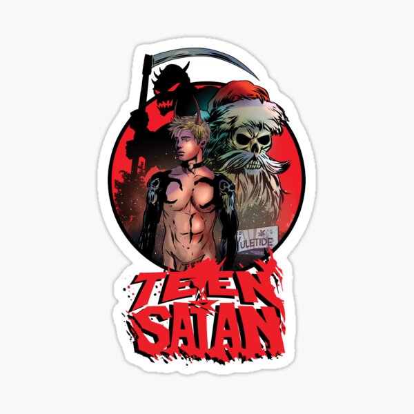 Teen Satan Christmas Holiday Horror T-Shirt Poster Sticker