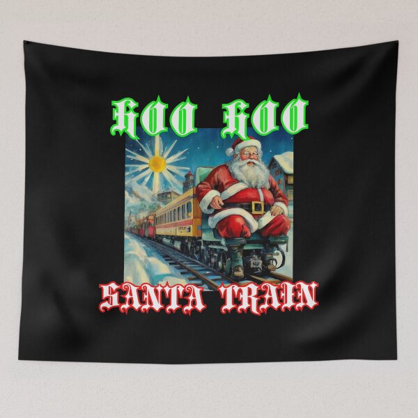 Item preview, Hoo Hoo Santa train like in Christmas song  funny christian gifts for xmas designed and sold by thankful-loco.