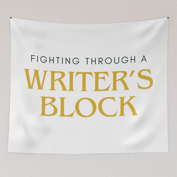 Item preview, I'm fighting through a writer's block designed and sold by ellosmedicenale.
