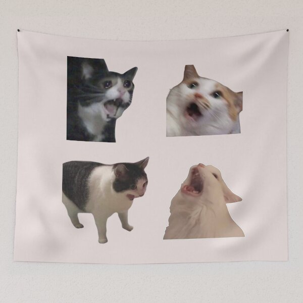 Item preview, screaming cat meme (set 1) pack designed and sold by mooneko.