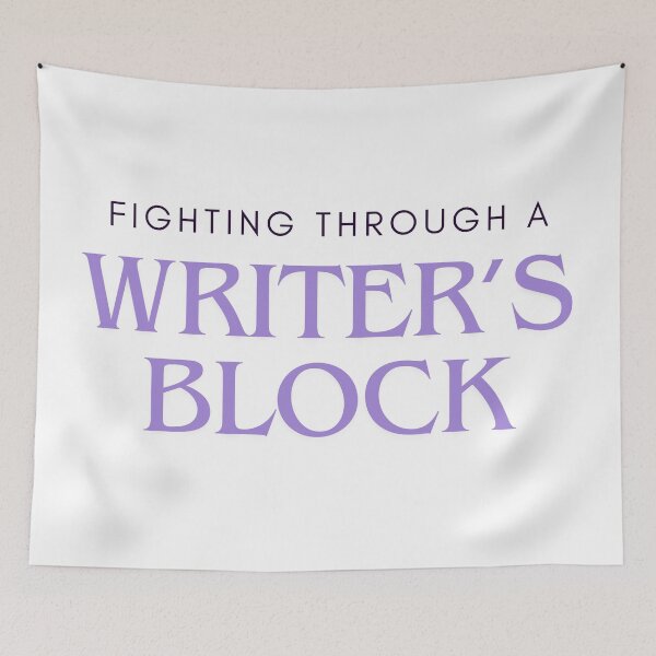 Item preview, I'm fighting through a writer's block designed and sold by ellosmedicenale.