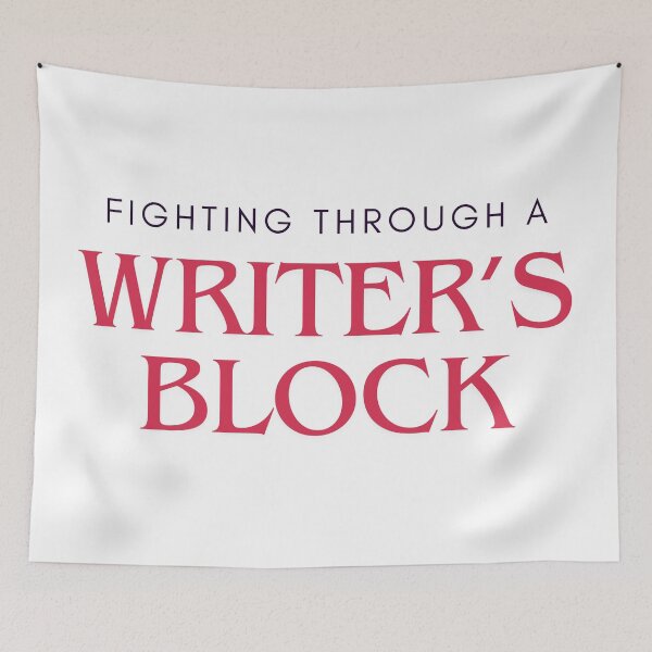 Item preview, I'm fighting through a writer's block designed and sold by ellosmedicenale.
