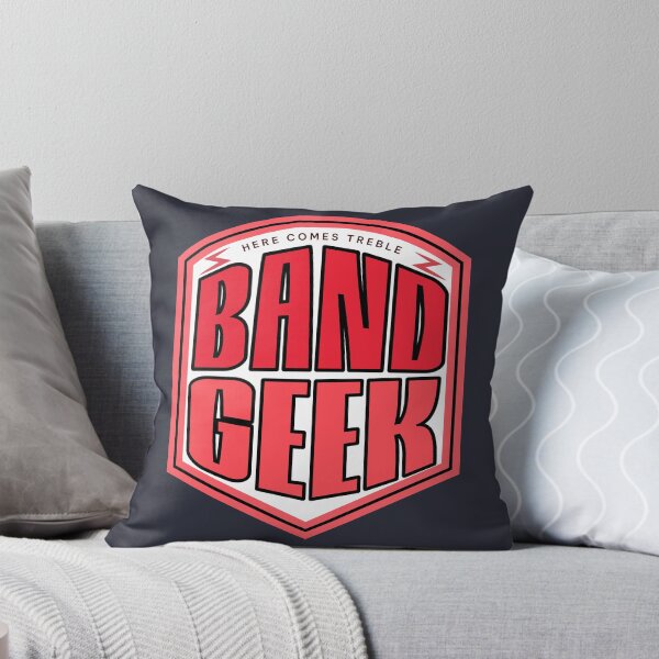 Item preview, Band Geek Badge Red Tones designed and sold by MyPetMinotaur.