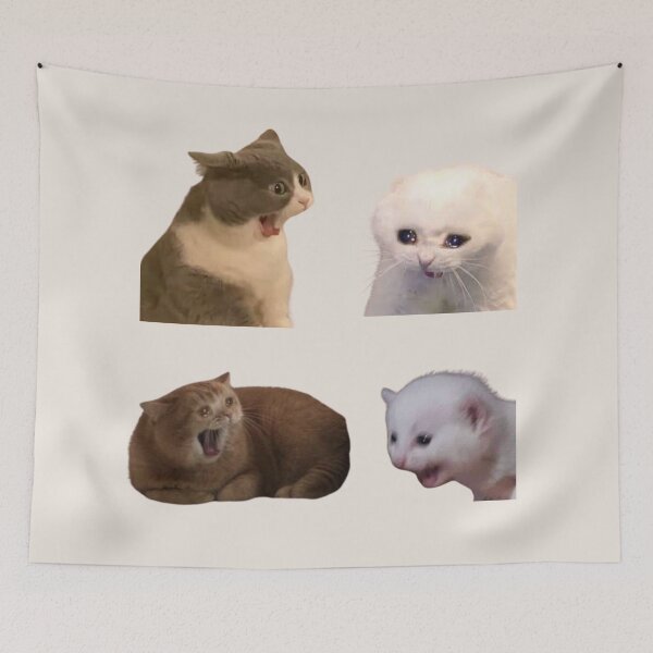 Item preview, screaming cat meme (set 2) pack designed and sold by mooneko.