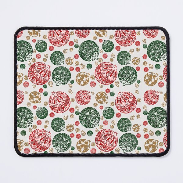 Item preview, Red, Green and white Merry Christmas Pattern designed and sold by ink-intricates.
