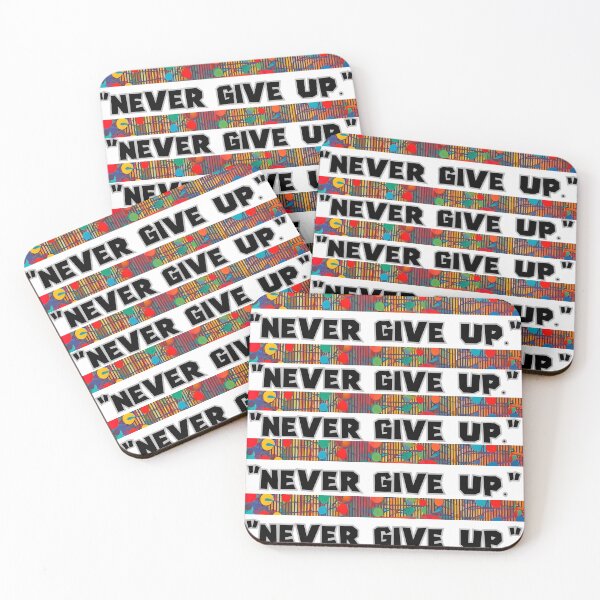 Item preview, "Never give up." designed and sold by NAB  design.