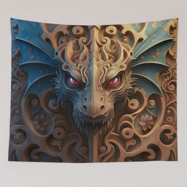 Item preview, Medieval Stone Gargoyle Dragon Carving designed and sold by DragonRealms.