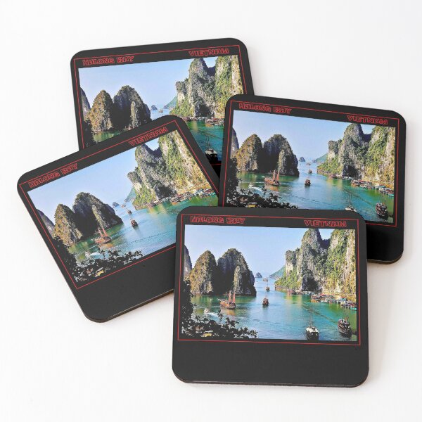 Item preview, HALONG BAY : Vintage Vietnam Tourism Advertising Print designed and sold by posterbobs.