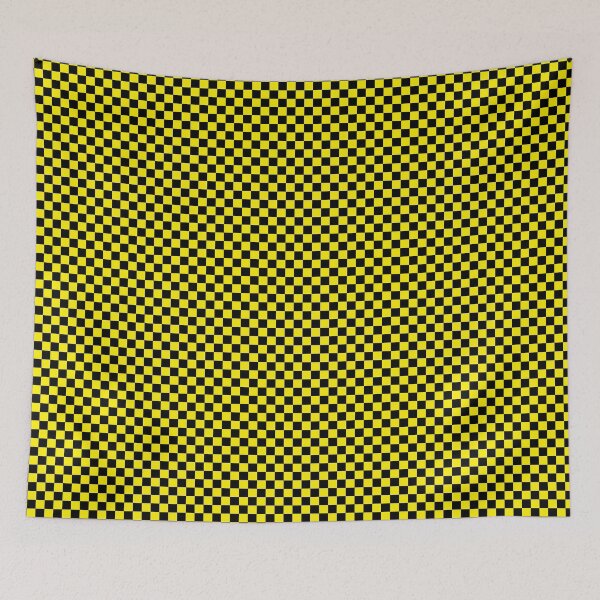Item preview, Checkered (Tiny Squares) Yellow and Black designed and sold by Tree45.