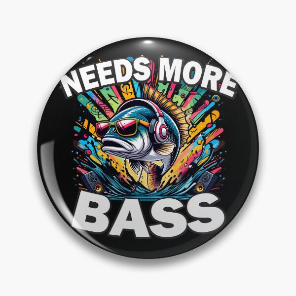 Item preview, Needs More Bass Funny Fish Pun designed and sold by SubtleSplit.