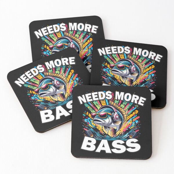 Item preview, Needs More Bass Funny Fish Pun designed and sold by SubtleSplit.