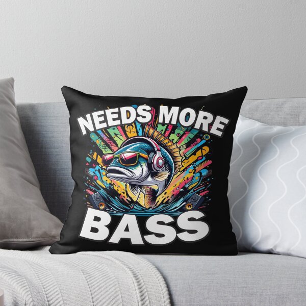 Item preview, Needs More Bass Funny Fish Pun designed and sold by SubtleSplit.