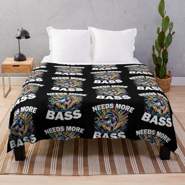 Item preview, Needs More Bass Funny Fish Pun designed and sold by SubtleSplit.
