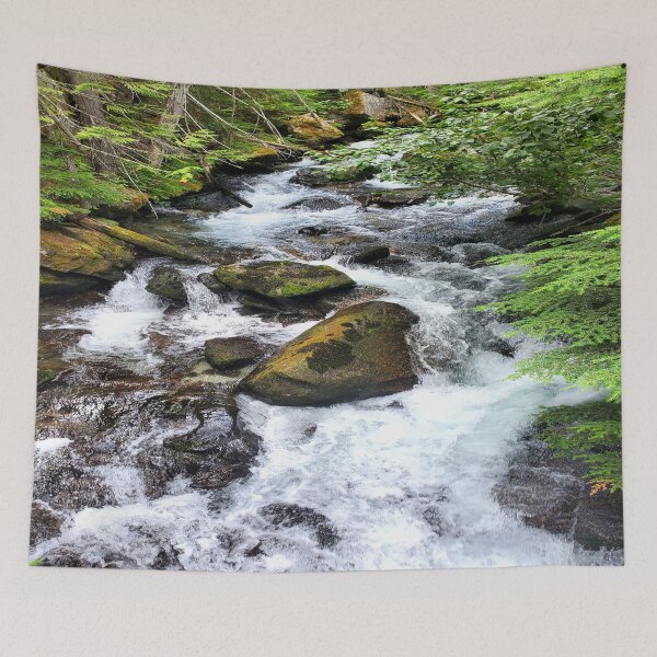 Item preview, Top of Whatcom Falls designed and sold by rebecca-rabbbit.