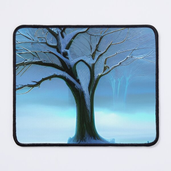 Item preview, AI generated a lone tree in a snowy landscape designed and sold by Tinkerbell678.
