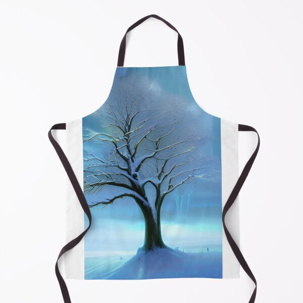 Item preview, AI generated a lone tree in a snowy landscape designed and sold by Tinkerbell678.
