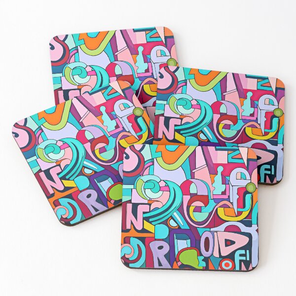 Item preview, Retro Graffiti Pattern designed and sold by mrtraz.