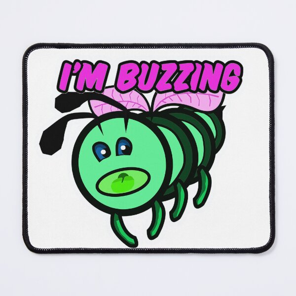 Item preview, I'm Buzzing green pink designed and sold by ObsessiveSticks.