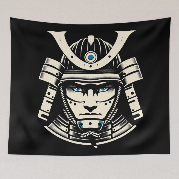 Item preview, Samurai Spirit: Blue-Eyed Warrior Vector Art designed and sold by SandersDesign.