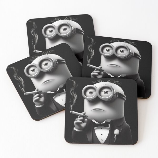 Item preview, Minion wearing a tuxedo (Black & White) designed and sold by JoeAndGaryArt.