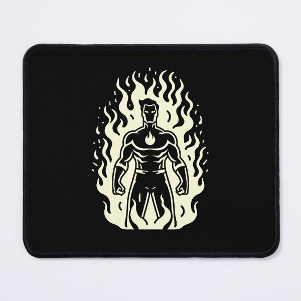 Item preview, Strength in Flames: Minimalist Iron Flame Superhero Art designed and sold by SandersDesign.