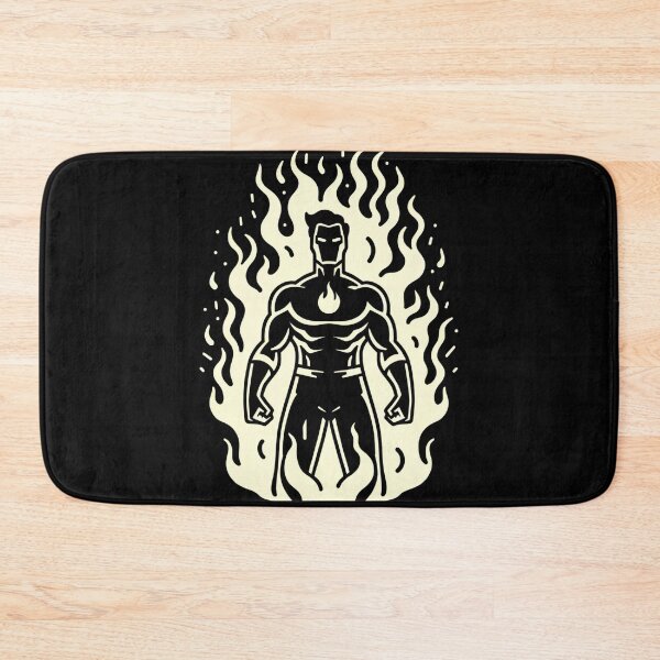 Item preview, Strength in Flames: Minimalist Iron Flame Superhero Art designed and sold by SandersDesign.