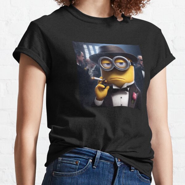 Vista previa del artículo con la obra «Minion vistiendo un esmoquin», diseñado y vendido por JoeAndGaryArt.