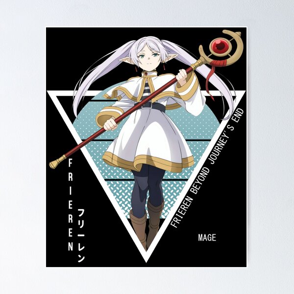 Poster do anime Frieren: Beyond Journey's End recria capa do mangá