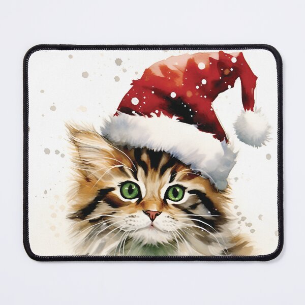 Item preview, snowy winter day cat christmas designed and sold by BuxomBabe21.
