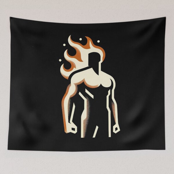 Item preview, Fiery Hero: Iron Flame Superhero Vector Art designed and sold by SandersDesign.