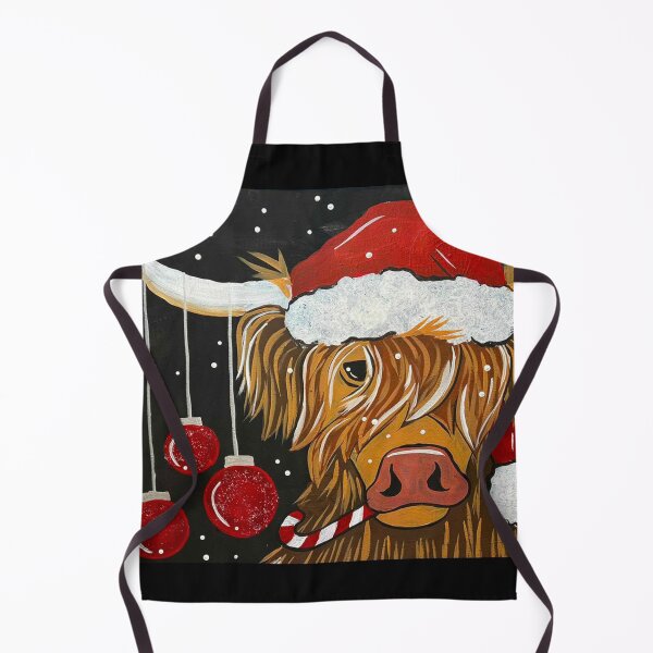 Artikelvorschau, Weihnachts-Highlander-Kuh entworfen und verkauft von Artful Creations Shop.