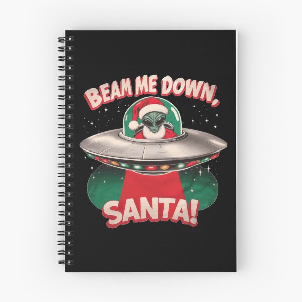 Aperçu de l'œuvre Beam Me Down Père Noël Alien Noël créée et vendue par SubtleSplit.