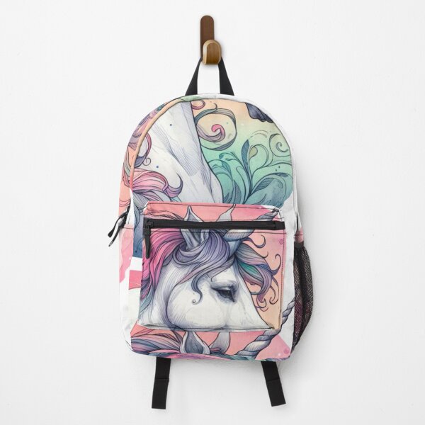 Item preview, Majestic Rainbow Unicorn Watercolor Painting designed and sold by Star-Fragment.