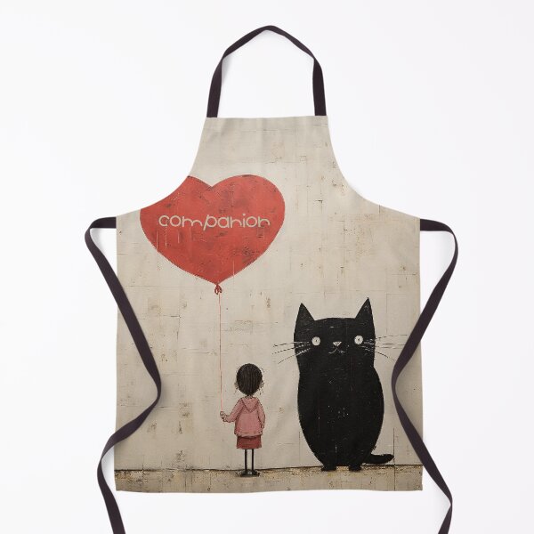 Item preview, Heartfelt Companionship - Girl and Cat designed and sold by inkArtistryfine.