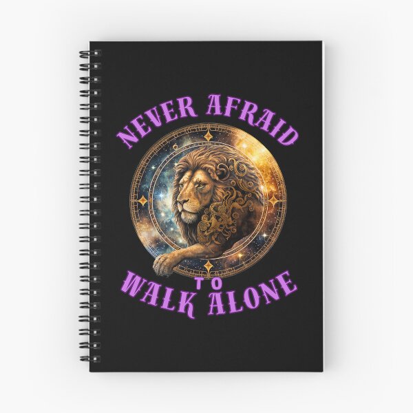 Item preview, Never Afraid To Walk Alone. leo zodiac designed and sold by ZodiacWonders.