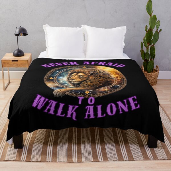 Item preview, Never Afraid To Walk Alone. leo zodiac designed and sold by ZodiacWonders.