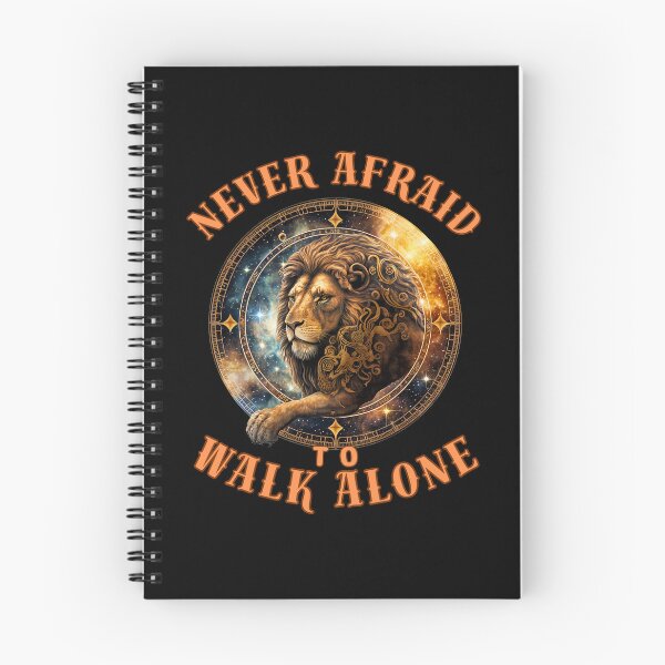 Item preview, Never Afraid To Walk Alone. leo quote designed and sold by ZodiacWonders.