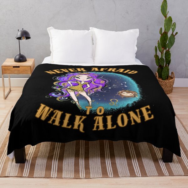 Item preview, Never Afraid To Walk Alone. leo month designed and sold by ZodiacWonders.