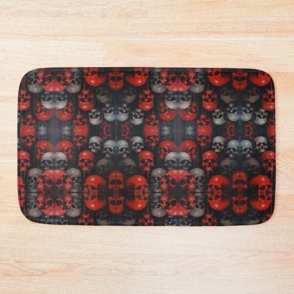 Item preview, Red And Grey Skull Pattern designed and sold by asaroberson.