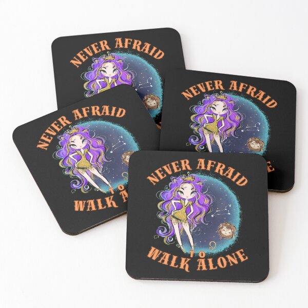 Item preview, Never Afraid To Walk Alone. leo august designed and sold by ZodiacWonders.