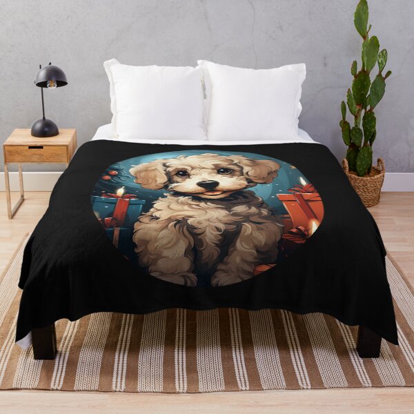 Item preview, Festive Poodle in Winter Wonderland designed and sold by DigitalPrism-Co.