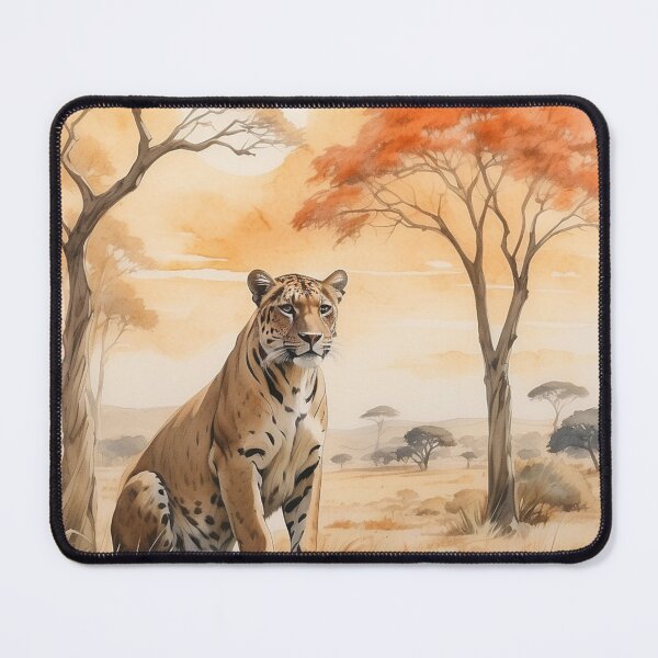 Item preview, 003 Cute Panther in a Serengeti Scene designed and sold by Alexis Art Collection.