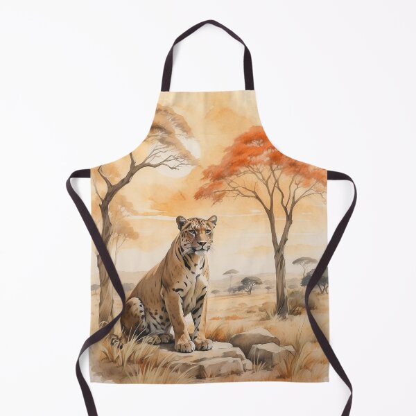 Item preview, 003 Cute Panther in a Serengeti Scene designed and sold by Alexis Art Collection.